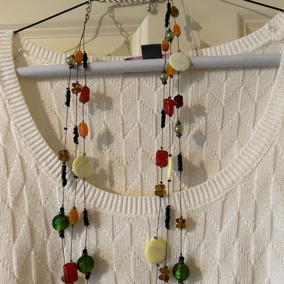 Chicos Multicolor Beaded Necklace - Picture 8 of 9